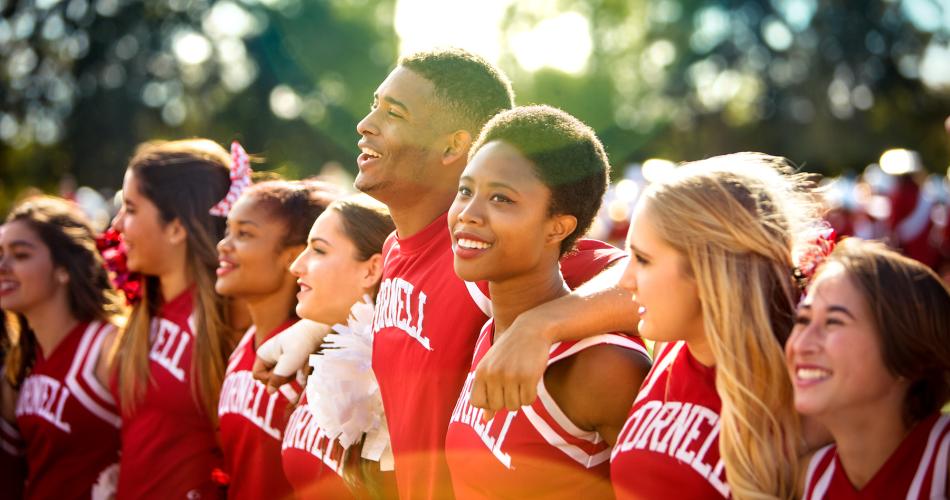 Cheerleaders on a sunny day